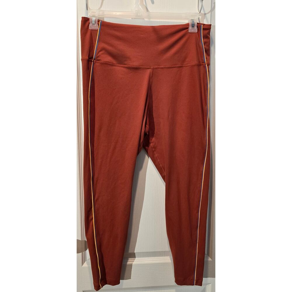 Nike Dri-fit Yoga Womens Firewood Orange HR Training Tights 2XL